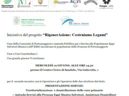 Volantino Progetto Creiamo Legami - lncontro con la cittadinanza mercoledì 19/06/2024