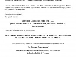Volantino Progetto Creiamo Legami - lncontro con la cittadinanza mercoledì 19/06/2024