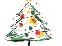 Illustrazione albero di Natale