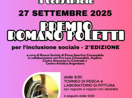 Locandina Uploaded ToPremio Romano Poletti - Fiera di San Zeno: una giornata di festa, inclusione e creatività al Parco Romano Poletti di Consandolo